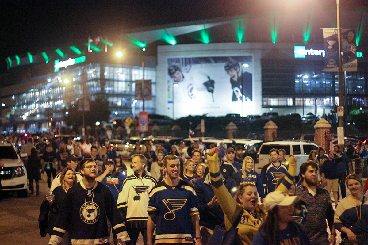 St. Louis Blues - AMAZING night at Busch Stadium. Thanks