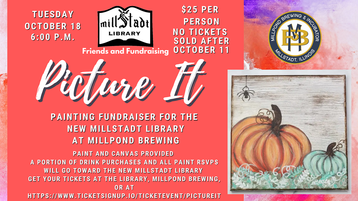 Millstadt Library Picture It! Painting Fundraiser at Millpond Brewing & Incubator