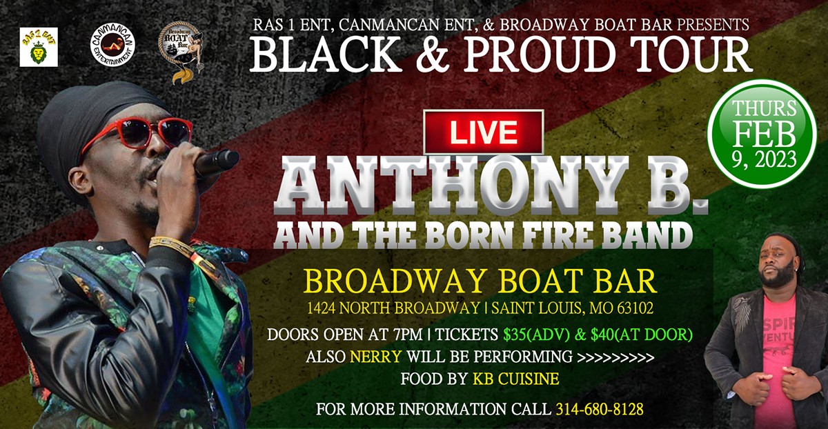 Anthony B - Black and Proud Tour