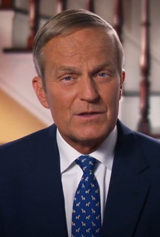 Todd Akin, a former Missouri lawmaker and politician, shown here in his (later-retracted) apology for his "legitimate rape" comments in 2012.