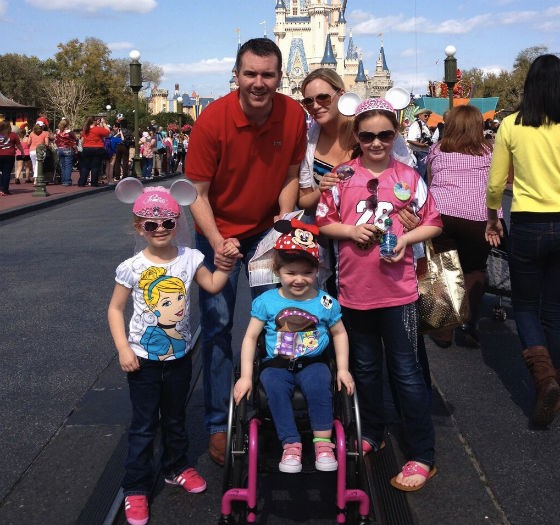 The family in Disney World this month. - COURTESY OF NATHAN FORCK