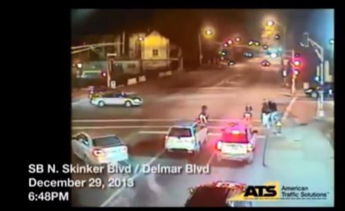 Red light camera footage of the shooting. Watch the video below. - SLMPD
