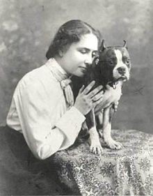 Helen Keller owned a pitbull named Sir Thomas. - WIKIMEDIA COMMONS