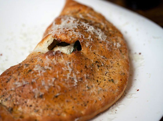 A calzone from Sauce on the Side | Jennifer Silverberg