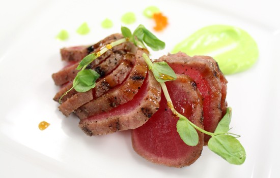 Chef Neil Al-Kobri's Tuna Sashimi plate. - MABEL SUEN