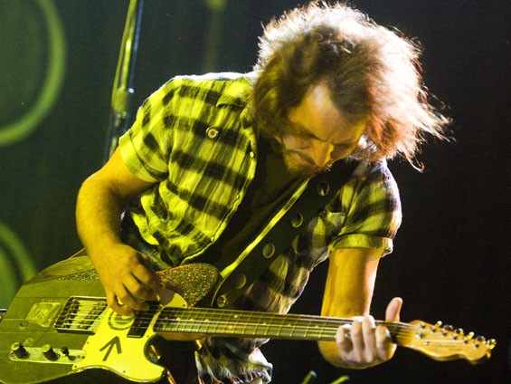 Eddie Vedder. See a full slideshow from Pearl Jam's Scottrade Center show here. - PHOTO: JON GITCHOFF