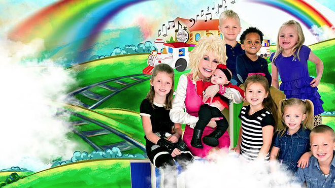 A promotional photo for Dolly Parton's Imagination Library