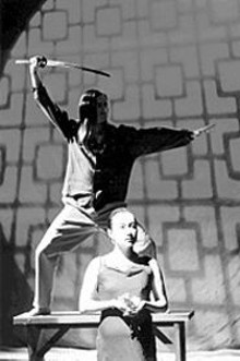 JOHN  LAMB - Tomoko Kamimura (foreground) in Four Modern Noh Plays
