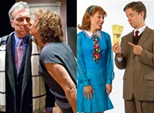 LISA MANDEL/ WHITNEY CURTIS - Left: Jerry Vogel and Stellie Siteman in It Had to Be You. Right: Ben Nordstrom and Tari Kelly in Promises, Promises.
