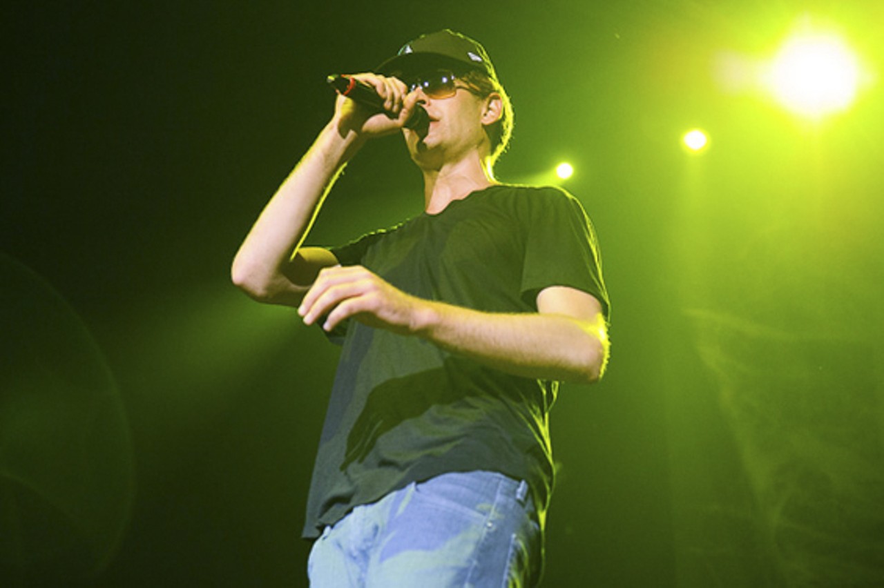 Matisyahu performing in support of Sublime with Rome at Verizon Wireless Amphitheater in St. Louis on August 16, 2012.