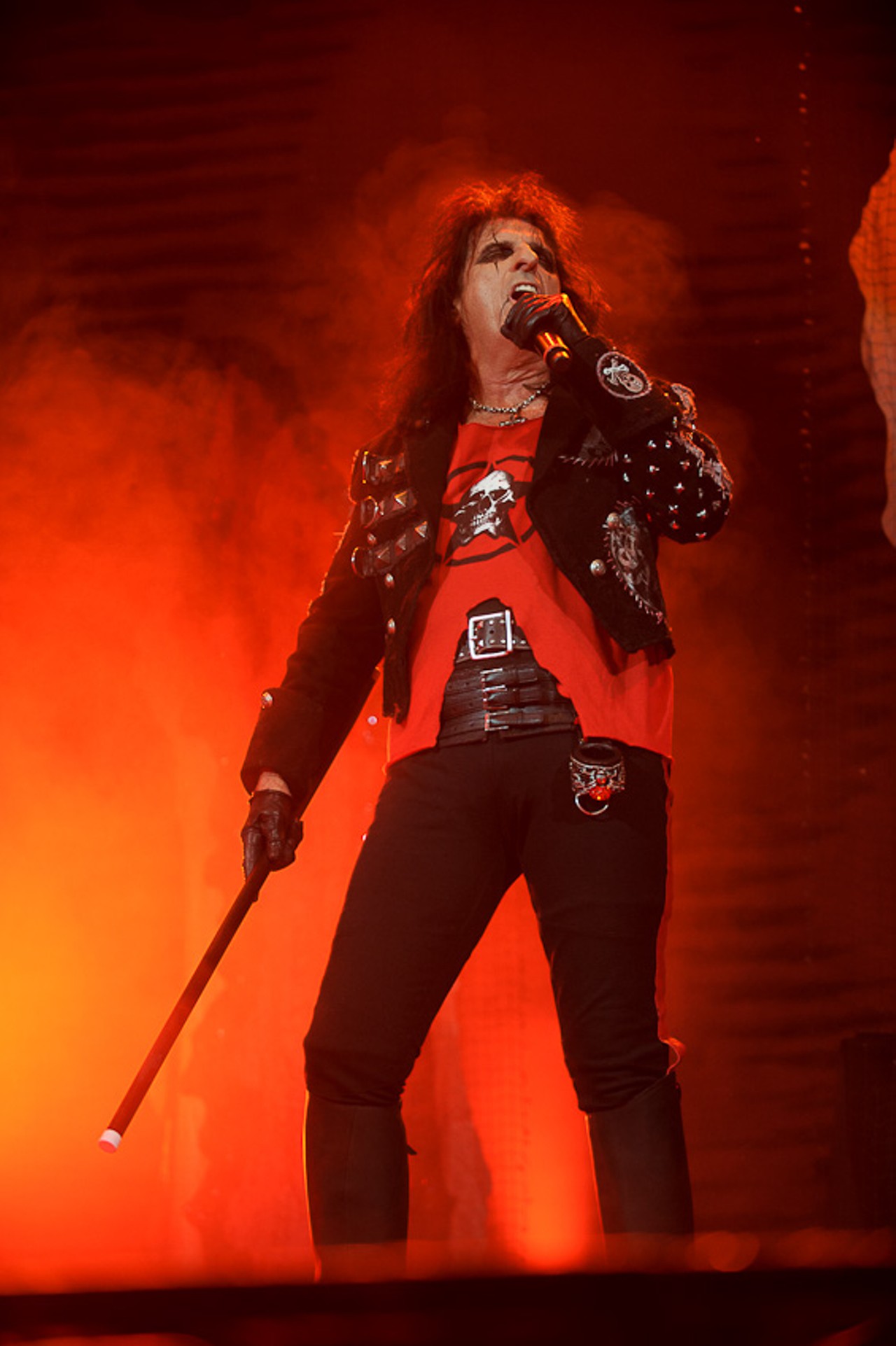 Alice Cooper performing at the Family Arena.