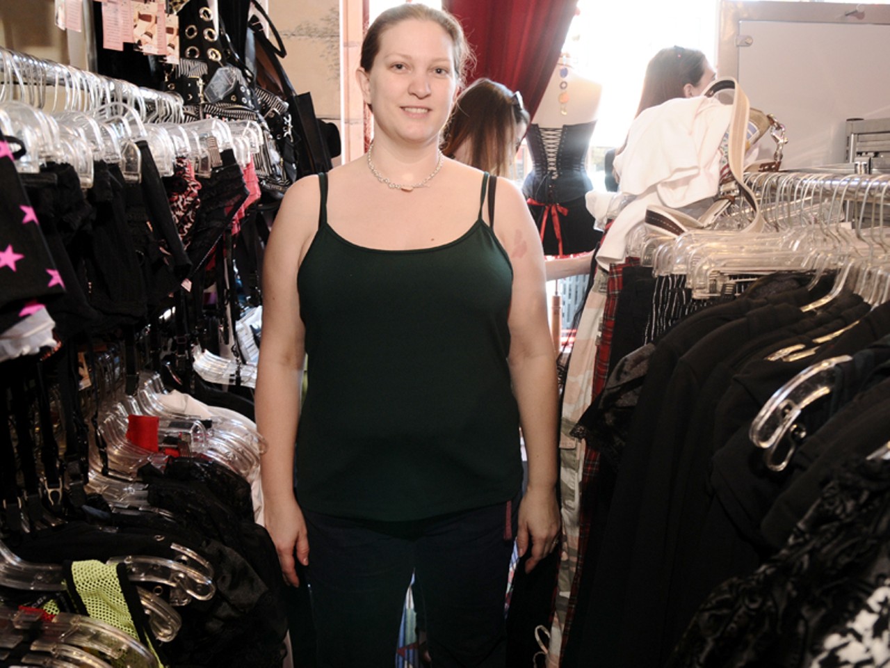 Sabrina owns one other off-the-rack corset. She says this corset's fit and quality is better.