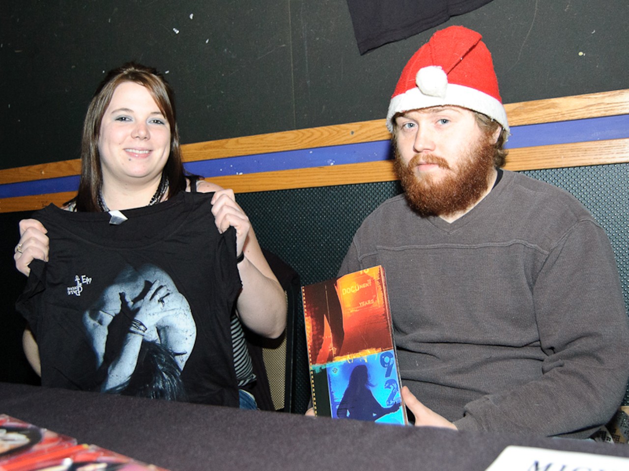 Pale Divine merchandise included shirts and a two-CD, two-DVD box set of the band's material and performances. Stacie Gura and Don Gildos-Davolt worked the booth.