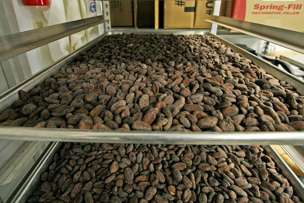 The process of Patric Chocolate&rsquo;s bean-to-bar production is not like the Willy Wonka factory many may come to think. The company's artisan approach to chocolate-making begins with, and perhaps the most crucial decision, the cacao bean itself. Imported from Madagascar, the cacao beans at Patric Chocolate are first hand-sorted and laid onto racks.