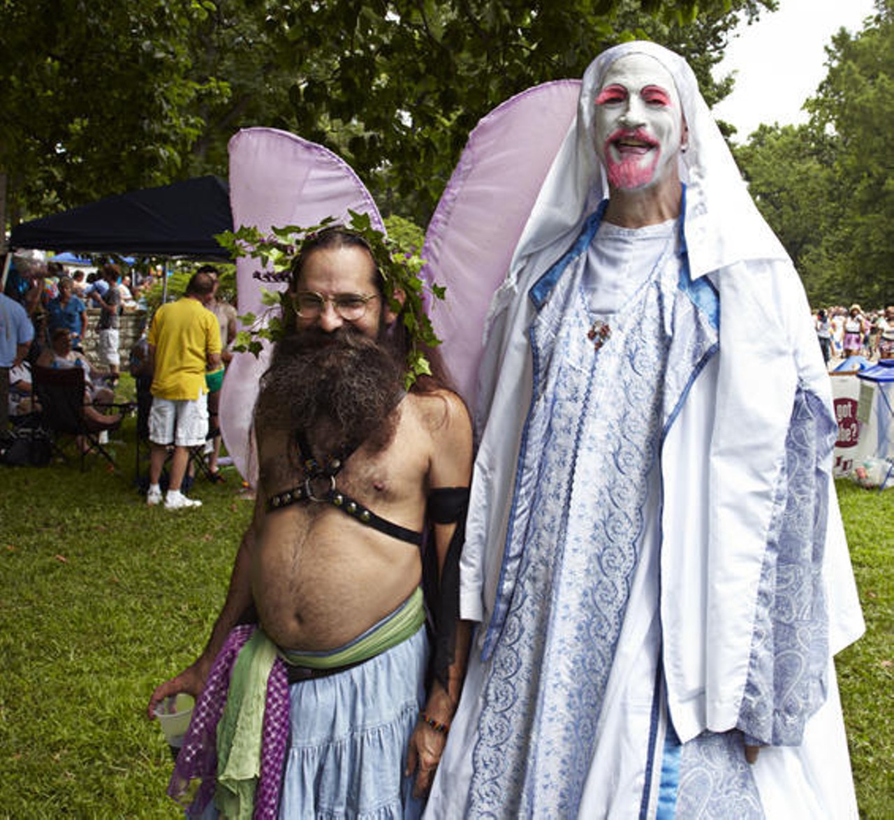 Two attendees of St. Louis Pride Festival on June 27. See more photos from the 2010 St. Louis pride festival.