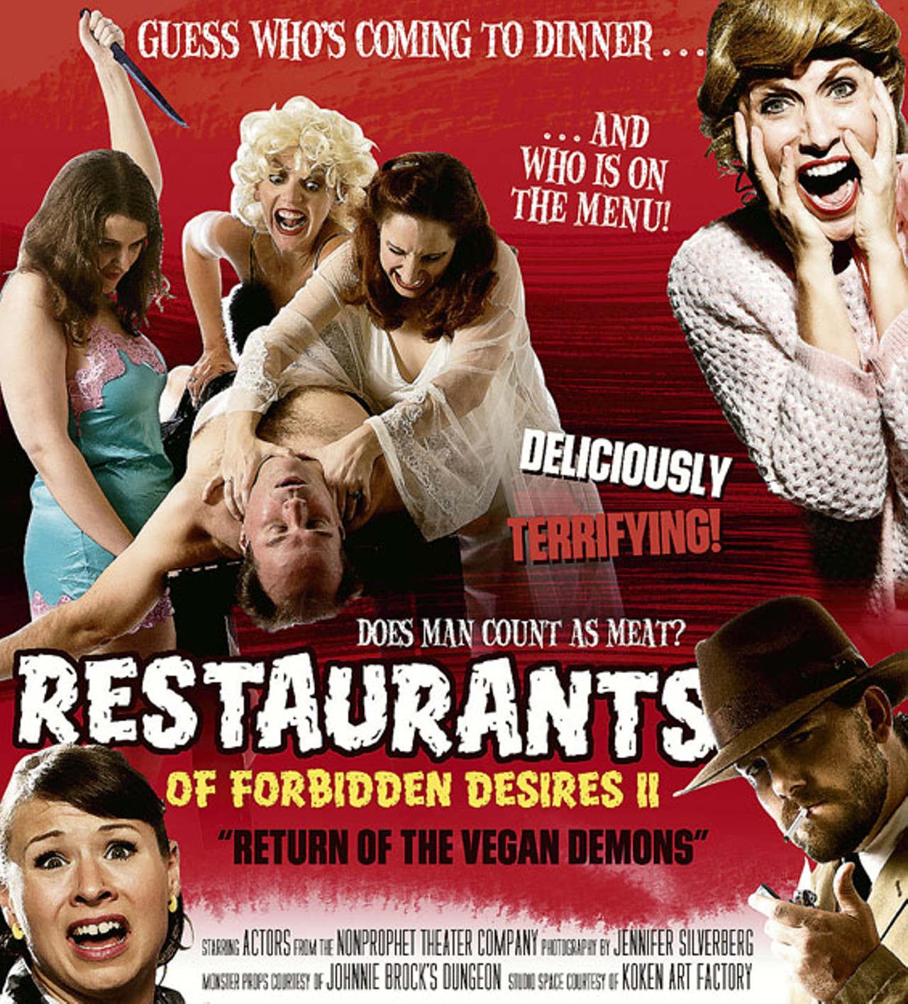 Restaurants of Forbidden Desires II: Sarah Lynne Holt, Paula Mary Stoff Dean, Sarajane Alverson, Kirsten Marie Wylder, Chris M.R. Jones and Laura Coppinger.