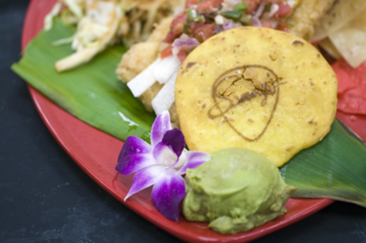 The signature tortilla and the orchid; both are commonly found on plates leaving the Sammy&rsquo;s kitchen.