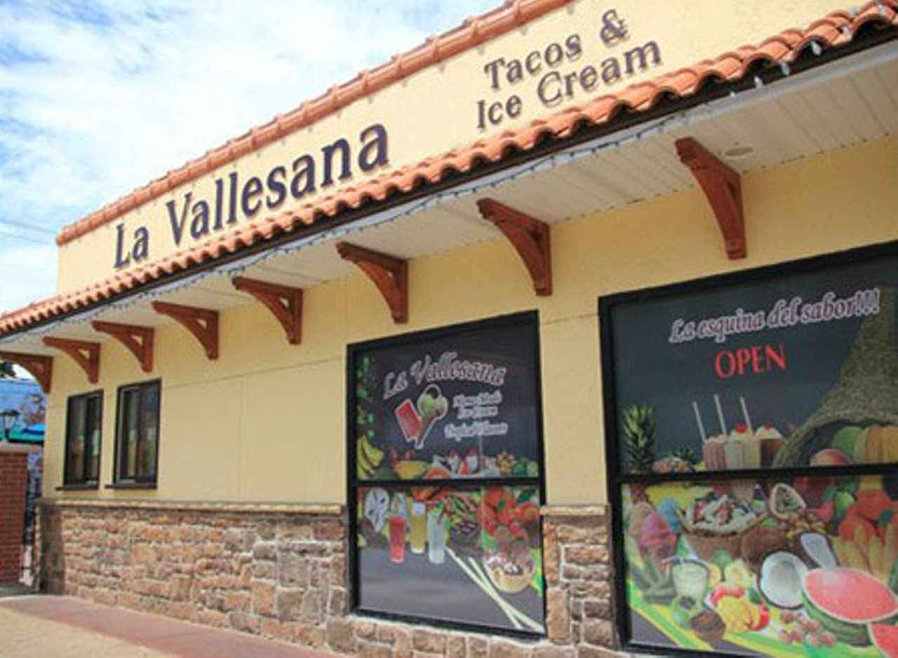 La Vallesana
2801 Cherokee St.; 314-776-4223
Next time you find yourself sitting on La Vallensana's outside patio watching the residents of Cherokee Street stroll by, order up tacos al pastor: that's smoked pork, grilled pineapple, onion and cilantro on corn tortillas topped with fiery red or green salsa -- trust us on this. But if you can't live by tacos al pastor alone? Try a burrito with spicy chorizo or an overfilled torta sandwich that deliver the goods and then some. Finish up with a dish of homemade ice cream or paletas, sweet Mexican popsicles made with fresh fruit that will cool off your taste buds.
Photo courtesy of Madelaine Azar