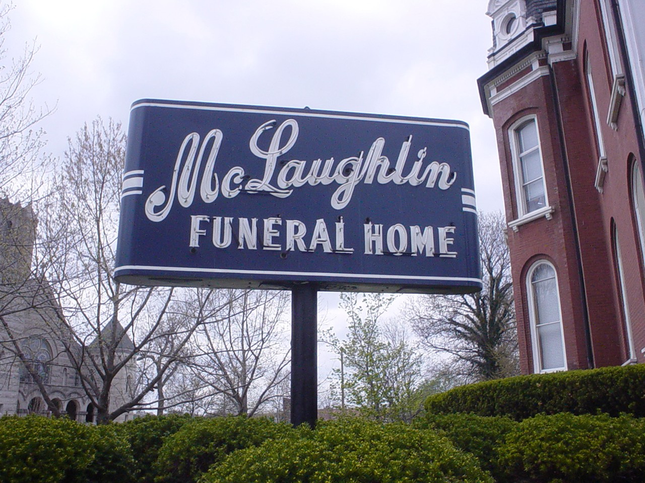 McLaughlin Funeral Home
2301 Lafayette Ave.
When the Lafayette Square neighborhood association held a murder mystery fundraiser earlier this year, the setting at the McLaughlin Funeral Home was definitely an attention-grabber -- but no more so than the stately mansion proved to be once party-goers were inside it. Though it was originally built as a single-family home (!) it managed to survive the great tornado of 1896 and eventually became a funeral home, which it remains today. But you should try to check out the beautiful space before you're the one being laid to rest. With elegant stained glass, elaborate chandeliers and a grand old staircase right out of Gone with the Wind, this place is way more gorgeous than the average funeral home.
Photo courtesy of Trish / Flickr