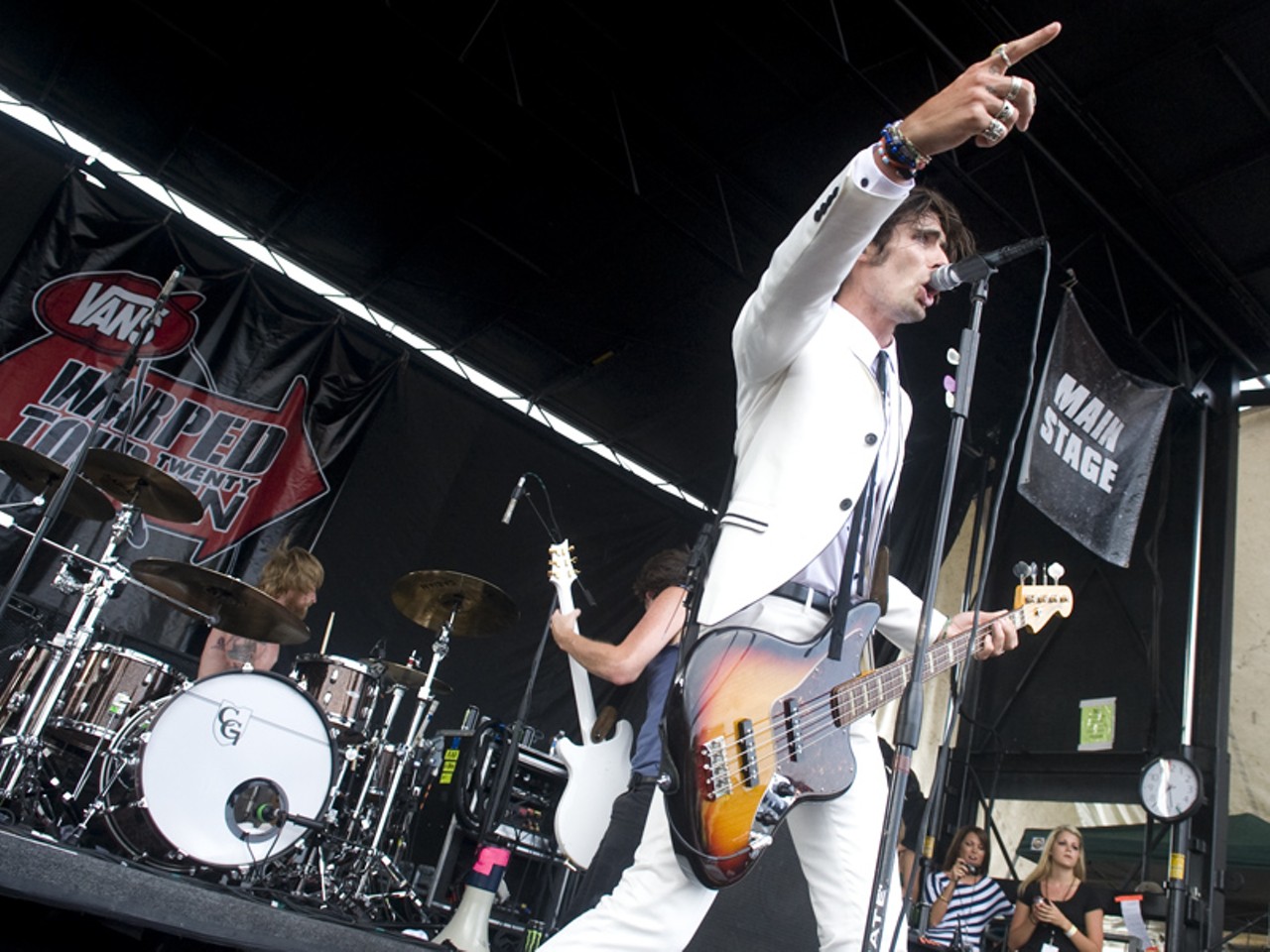 The All-American Rejects performing at the 2010 Vans Warped Tour in St. Louis.
