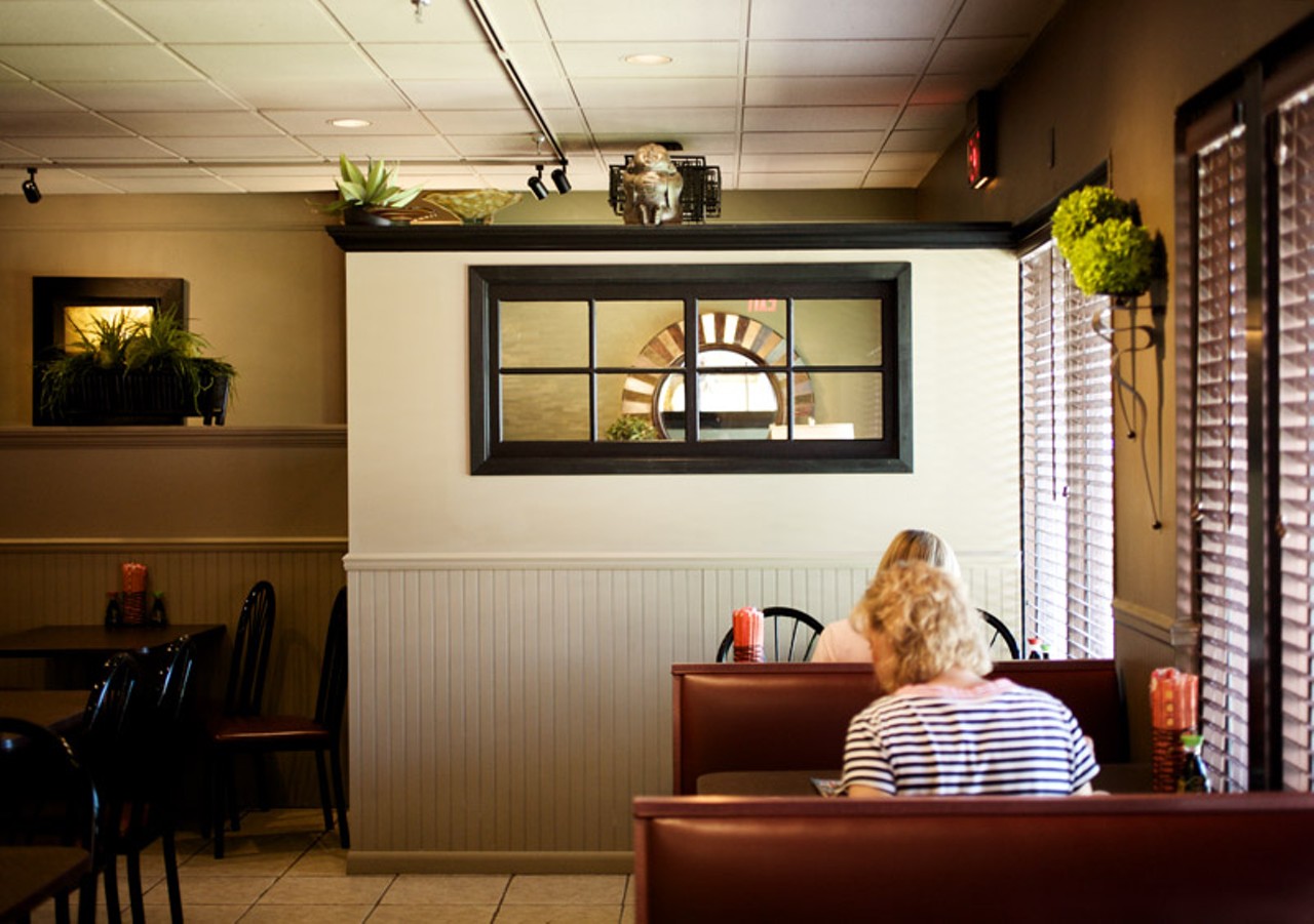 The interior of Wang Gang Asian Eats in St. Charles. The restaurant also has an Edwardsville, Illinois location.