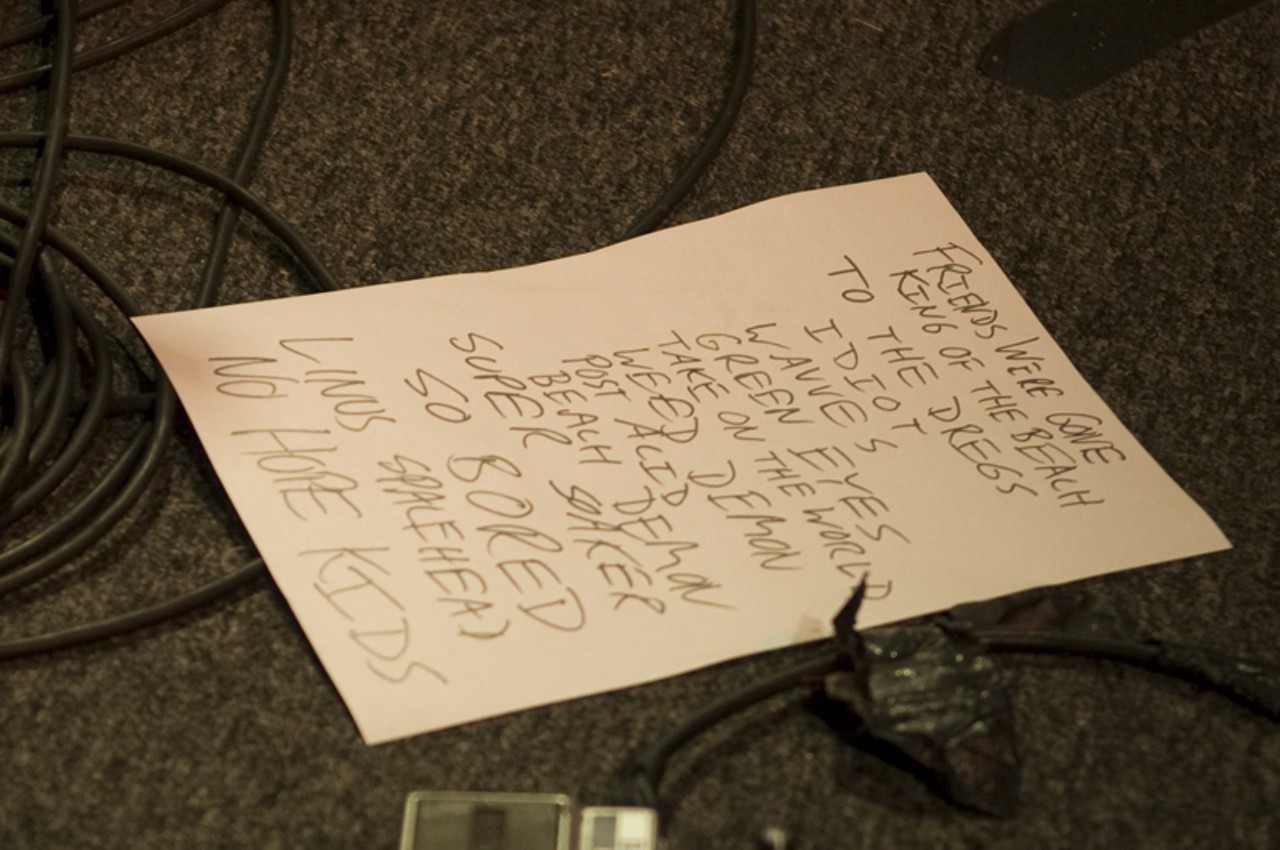 A look at the night's setlist.