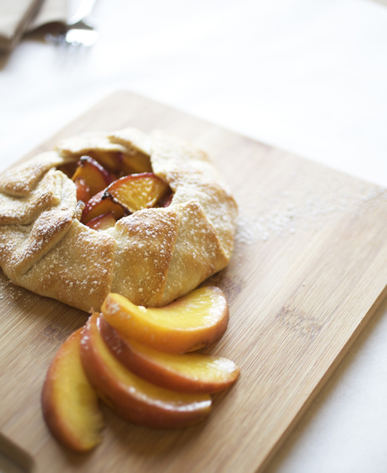 The rustic tart made with local peaches from Nature's Way.