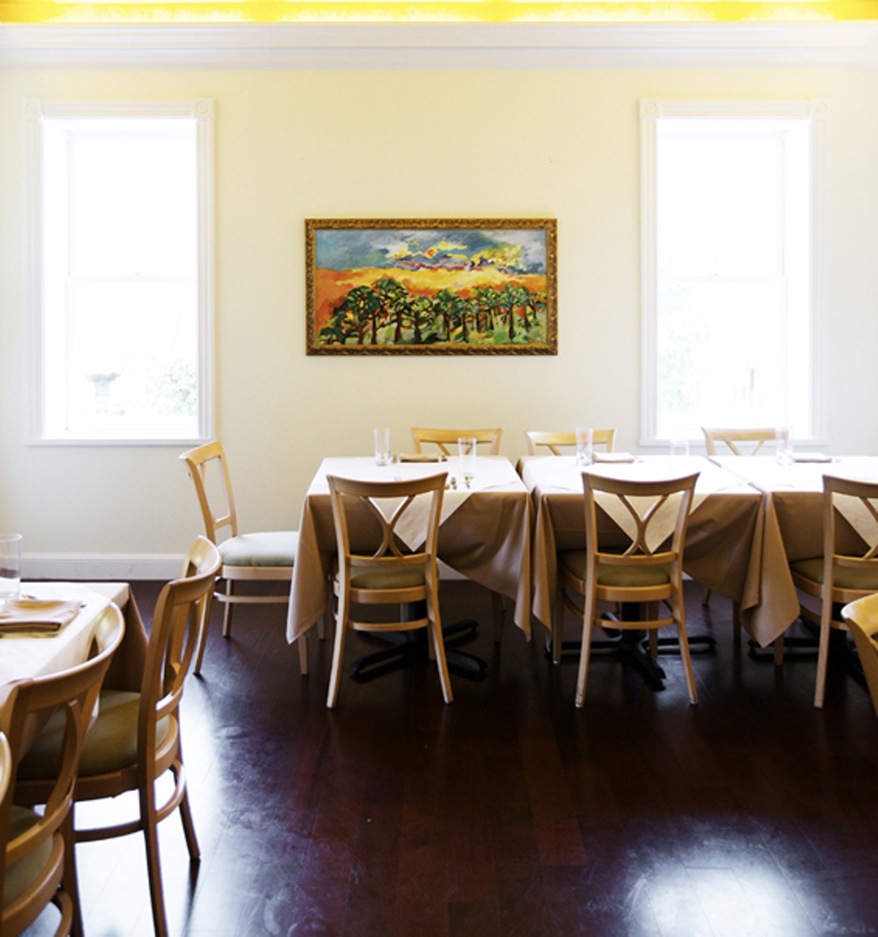 Another one of the bright and comfortable dining rooms at Salt.