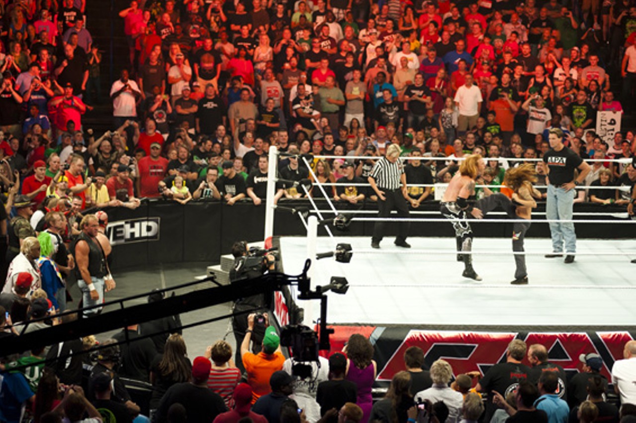 Scenes from WWE's 1,000th episode of Raw in St. Louis, Mo.
